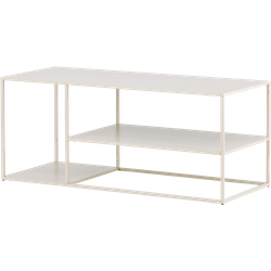 Jesse metalen salontafel beige - 120 x 55 cm