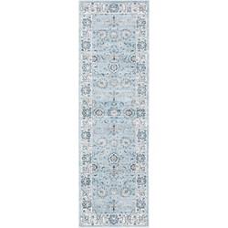 Safavieh Traditional Indoor Woven Area Rug, Isabella Collection, ISA940, in Light Blue & Cream, 66 X 213 cm