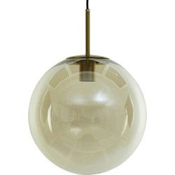 Light & Living - hanglamp - Medina - brons - glas - Ø 40cm - E27 - 2958885