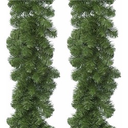 4x Groene dennenslinger Imperial Pine 270 cm - Guirlandes