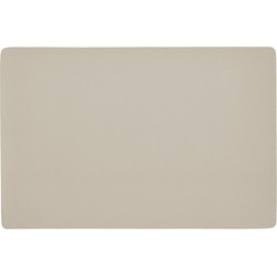 Zeller placemats - 1x - vegan leer - creme wit - 45 x 30 cm - Placemats