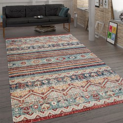Laagpolig Vintage Maberia Vloerkleed - Multi - 240x340 cm