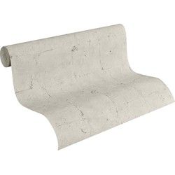 A.S. Création behang betonlook grijs en beige - 53 cm x 10,05 m - AS-939921