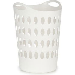Arte R Flexibele wasmand/opbergmand - rond - wit - 50 liter - Wasmanden