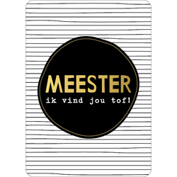 Kaart Meester ik vind jou tof!
