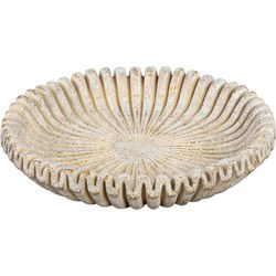PTMD Plateau Raffay - 35x35x6 cm - Cement - Creme