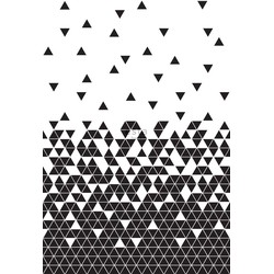 ESTAhome fotobehang grafische driehoeken zwart wit