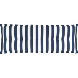 Kopu® Mila Navy Blue 150 cm - Hoogwaardig Bankkussen - Gestreept