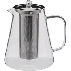 Secret de Gourmet - Theepot - glas/rvs - met filter - 1300 ml - Theepotten