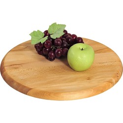 FSC® Beukenhouten Draaiplateau - Ø35 cm  - Roterend Serveerbord - Draaiplateau - Draaitafel - Serveerschaal - 35 x 35 x 4 Cm