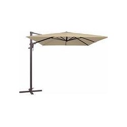 Zweefparasol monaco flex iii 300x300 cm polyester ecru grade 6 zonwering