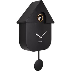 Koekoeksklok Modern Cuckoo ABS - Zwart - 41x8,5x21,5cm
