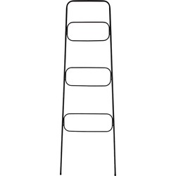 Clayre & Eef Handdoekhouder  50x150 cm Zwart Ijzer Decoratie ladder