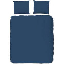 Goodmorning Dekbedovertrek UNI Denim Blue-2-persoons (200 x 200/220 cm)