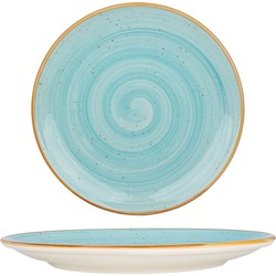 Bonna Dessertbord - Aqua - Porselein - 21 cm - set van 6