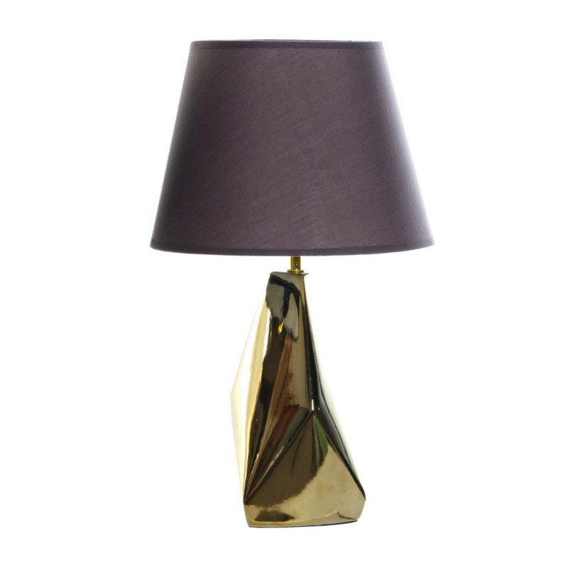 Tafellamp Glam Abstract - Grijs - Goud - H50 cm - 