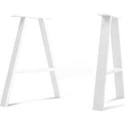 The Hairpin Leg Co. - A-frame - Industriële Poten - Tafel - H71xW58cm - Tafelpoten - Wit
