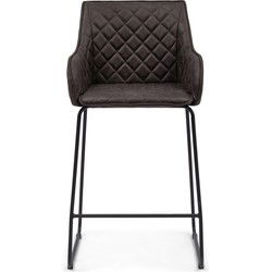 Riviera Maison Frisco Drive Counter Stool, pellini, espresso