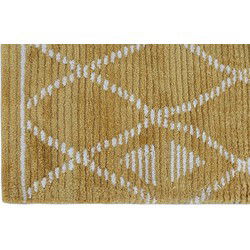 Vloerkleed Geruit Mosterd 200x300cm - Polyester - Kleed Florence