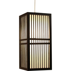 Fine Asianliving Japanse Lamp Shoji Zwart Kumamoto B17xD17xH37cm