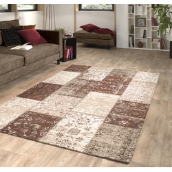 Van Gogh Collection Vintage Taupe / Koper vloerkleed - Patchwork