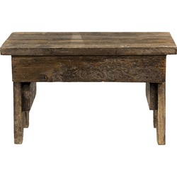 Clayre & Eef Plantentafeltje  34x19x20 cm Bruin Hout Rechthoek Plantenstandaard