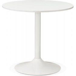 Kleine kantoortafel ORLANDO 90x90x77 cm Wit