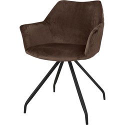 Riverdale Eetkamerstoel Ava Taupe 80cm