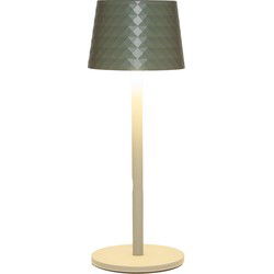 Portable lamp 22,5x8,5 cm mat olijf