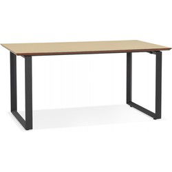 Groot recht directiebureau GIMINI 180x90x755 cm Beige