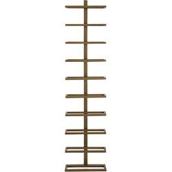 PTMD Icon Wijnrek - 10 x 27 x 116 cm - Ijzer - Goud