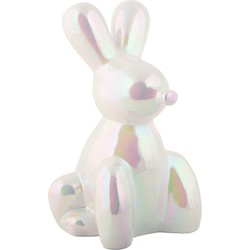 Ornament Balloon Bunny Groot - Wit - 12.7x11.5x20cm