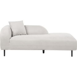 LE CRAU - Chaise longue - Lichtgrijs - Linkszijdig - Stof