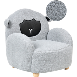 ULA - Kinderfauteuil - Grijs - Bouclé