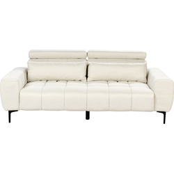 Beliani VEGAMO - Driezitsbank-Beige-Polyester