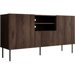 Meubella - Dressoir Tartagal - Donkerbruin eiken - 150 cm