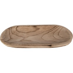 Clayre & Eef Decoratie schaal  40x18x4 cm Bruin Hout Rechthoek Fruitschaal