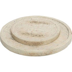 PTMD Plateau Adwin - 19x19x1 cm - Cement - Creme - Set van 2