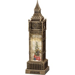 Snwlantaarn big ben h38cm brons bo