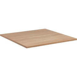 Kave Home - Tiaret tafelblad in melamine met een natuurlijke afwerking, 70 x 70 cm