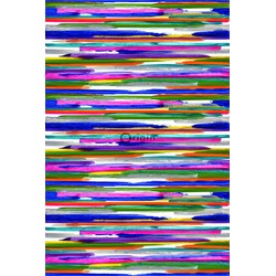 Origin fotobehang painting stripes paars. roze. blauw. geel en groen