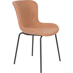 Housecraft Living Junzo Rib Eetkamerstoelen Oudroze - Set van 2