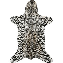 Tapijtenloods Rodeo Cheetah Dierenhuid Anti-Slip Creme Zwart- 150x200 CM