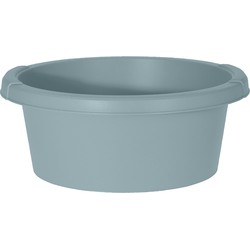 Groene afwasteil/afwasbak rond kunststof 6 liter - Afwasbak