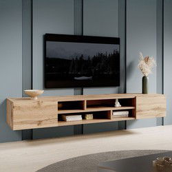 Meubella - TV-Meubel Charo - Eiken - 208 cm