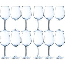 12x Luxe rode wijn glazen 370 ml - Wijnglazen
