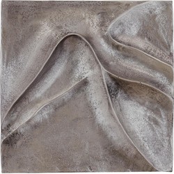PTMD Wandpaneel Gihan - 42x5x42 cm - Aluminium - Zilver