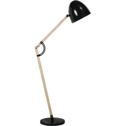 Beliani HETTON - Kinderlamp-Zwart-Marmer, Eikenhout