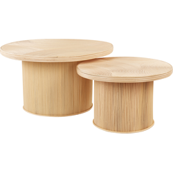 Beliani ILIOS - Salontafel-Natuurlijk-Rotan