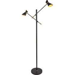 Vloerlamp Easel Metaal L:55cm Zwart